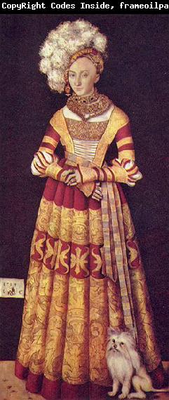 Lucas Cranach Portrat der Herzogin Katharina von Mecklenburg